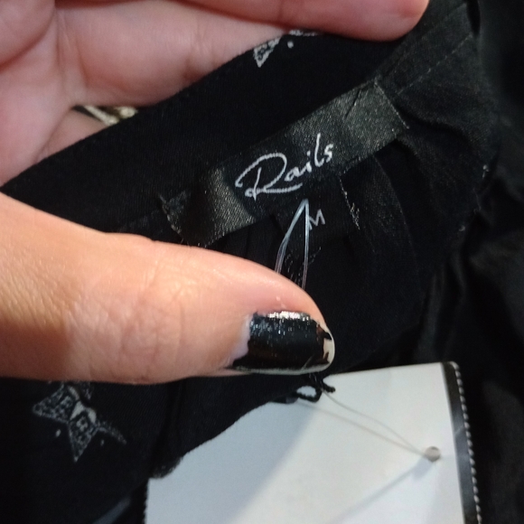 Rails jasmine smocked waist dress in black rivet star - Picture 4 of 8